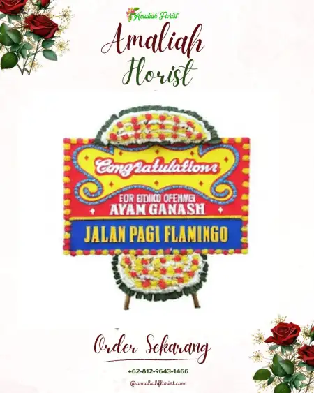Sewa Papan Bunga Remantai